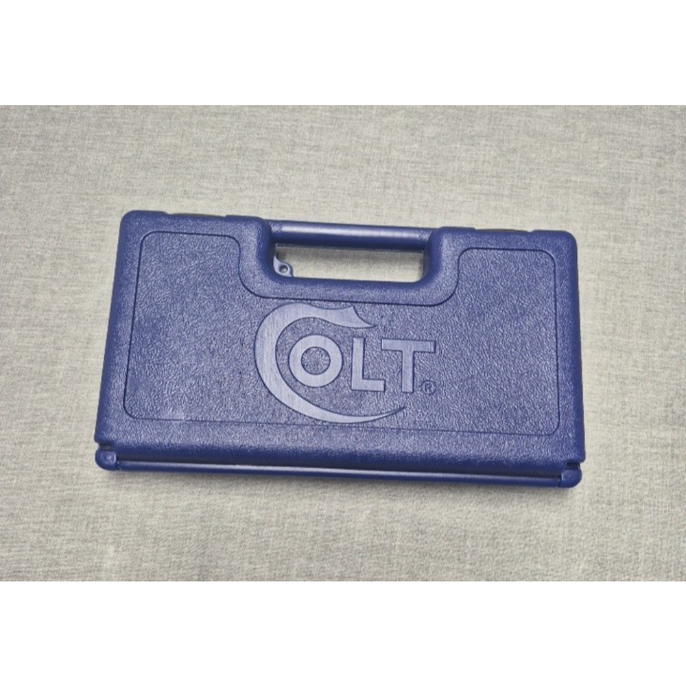 Colt OEM Blue Hard Gun Case Pistol Revolver Storage Foam Lockable Travel Case US